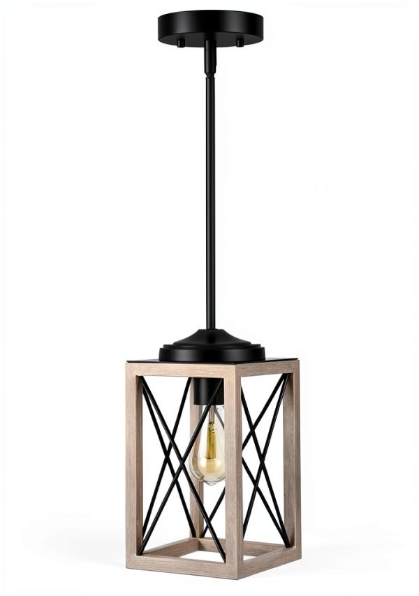 Rustic Metal Hanging Light Adjustable Ceiling Fixture Home-0