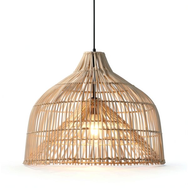 Parrot Uncle Rattan Pendant Light Boho Rustic Adjustable-8