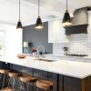 Brushed Brass Pendant Lights Modern Farmhouse Adjustable-1