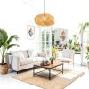 Parrot Uncle Bamboo Pendant Lamp Rustic Farmhouse Lighting-1