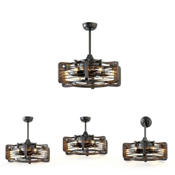 Farmhouse Ceiling Fan Energy Efficient Quiet Operation LED-5