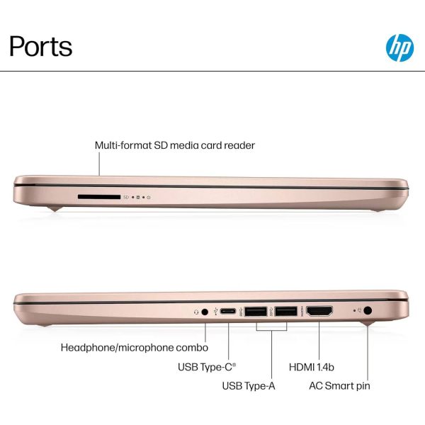 HP 14 Laptop Intel Dual Core 16GB RAM 64GB eMMC Office 365-5