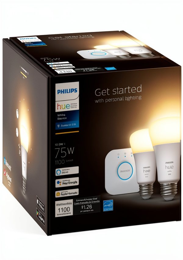 Philips Hue A19 Bluetooth Smart LED Starter Kit White-2
