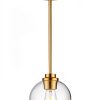 Pavo Clear Glass Globe Pendant Light Modern Farmhouse-0
