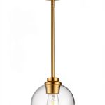 Pavo Clear Glass Globe Pendant Light Modern Farmhouse-0