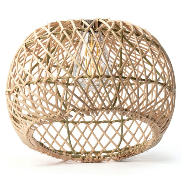 Parrot Uncle Boho Rattan Pendant Light Handwoven Adjustable-9