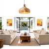 Parrot Uncle Bamboo Pendant Lamp Retro Cone Design-1