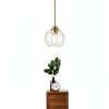 Pavo Clear Glass Globe Pendant Light Modern Farmhouse-4