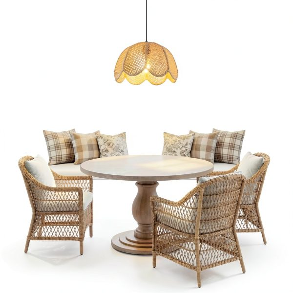 Parrot Uncle Rattan Pendant Light Farmhouse Boho Style-1