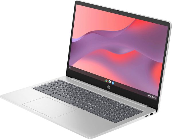 HP Chromebook Laptop Intel N200 8GB Memory 64GB eMMC Silver-1