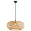 Parrot Uncle Bamboo Pendant Lamp Rustic Boho Adjustable-7