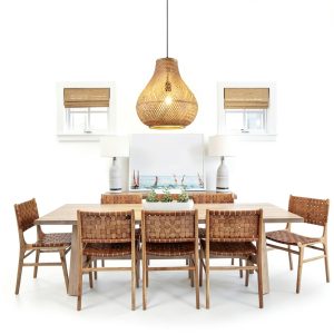 Bamboo Pendant Lamp Hand Woven Fish Basket Boho Farmhouse-0