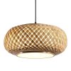 Parrot Uncle Bamboo Pendant Lamp Rustic Design Adjustable-8