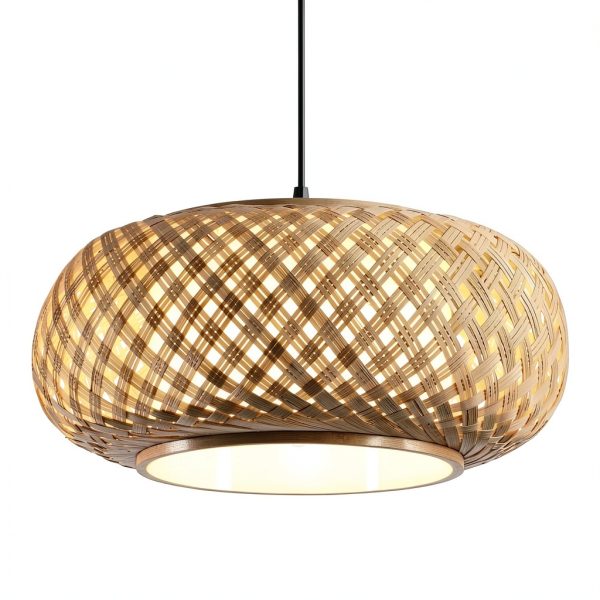 Parrot Uncle Bamboo Pendant Lamp Rustic Design Adjustable-8