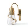 Parrot Uncle Gold Wall Sconce Modern Glass Shade Lighting-8