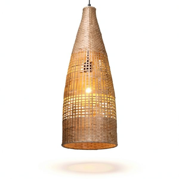Parrot Uncle Bamboo Pendant Lamp Rustic Boho Lighting-5