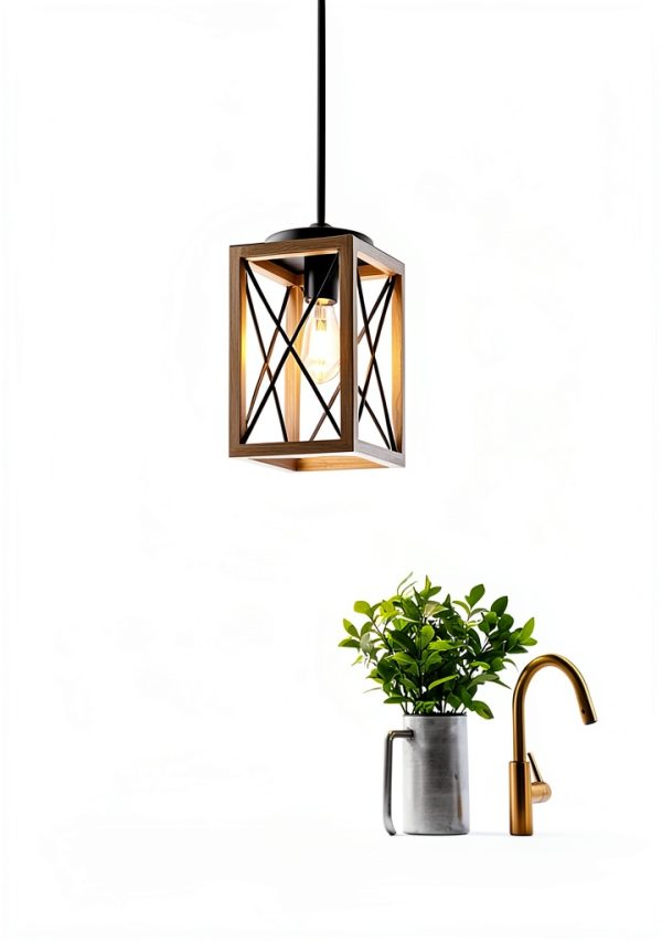 Rustic Metal Hanging Light Adjustable Ceiling Fixture Home-3