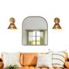 Parrot Uncle Gold Rattan Wall Light Modern Rustic Decor-3