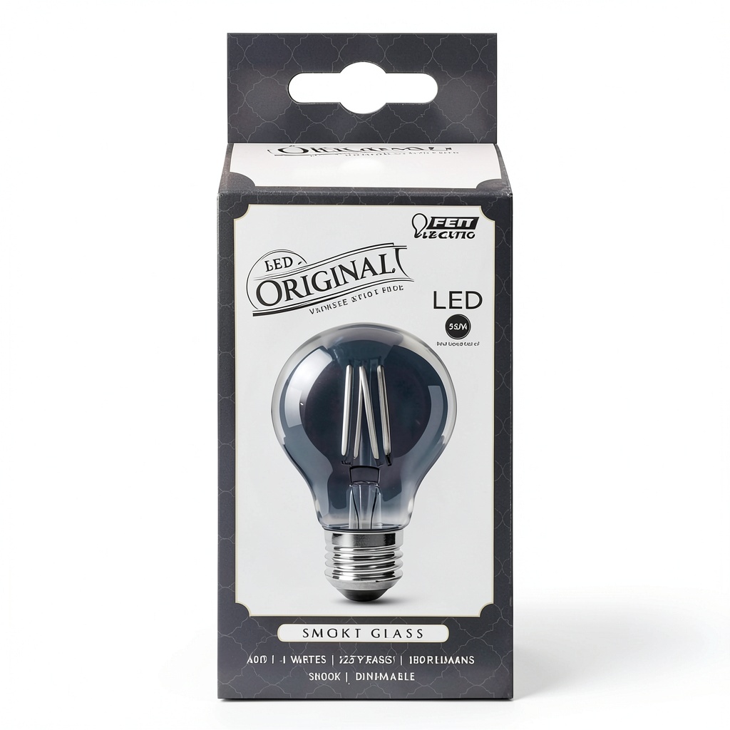 Installing FEIT ELECTRIC Dimmable Smoke Daylight A19 LED bulb in a living‑room lamp