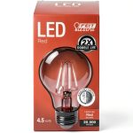 FEIT ELECTRIC Filament A19 LED Bulb Red 30 Watt Equivalence-0