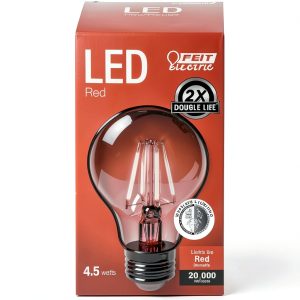 FEIT ELECTRIC Filament A19 LED Bulb Red 30 Watt Equivalence-0