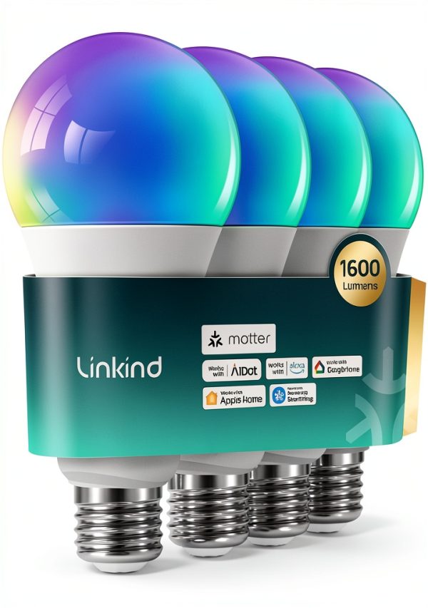 Linkind Smart LED Bulb Matter Compatible Color Changing-0