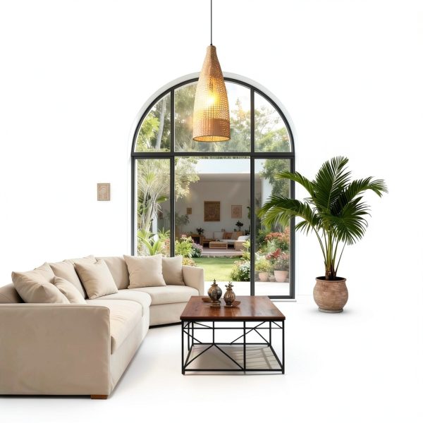Parrot Uncle Bamboo Pendant Lamp Rustic Boho Lighting-3