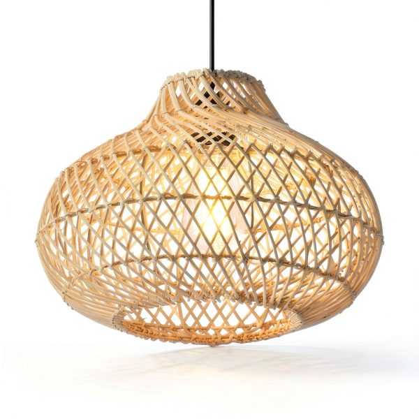 Parrot Uncle Boho Rattan Pendant Light Handwoven Adjustable-5