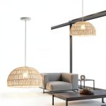 Pavo Pendant Light Paper Rope Adjustable Hanging Fixture-0