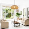 Parrot Uncle Rattan Pendant Light Boho Design Adjustable-1