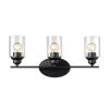 Bronze Wall Light Clear Glass Shade Modern Ambient Lighting-0