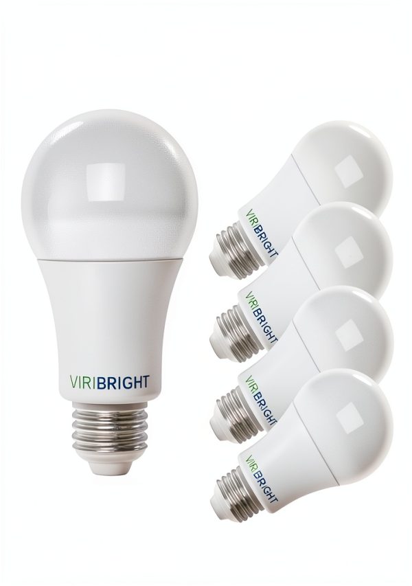 VIRIBRIGHT A19 LED Bulb Dimmable Cool White 4 Pack-1