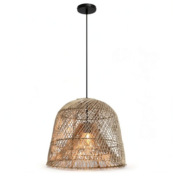 Parrot Uncle Rattan Pendant Light Boho Coastal Rustic-8