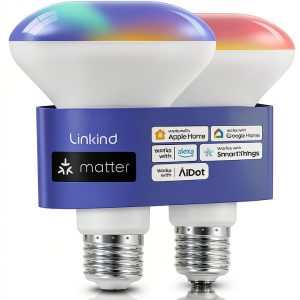 Linkind BR30 Smart LED Bulb Matter Compatible Color Changing-0
