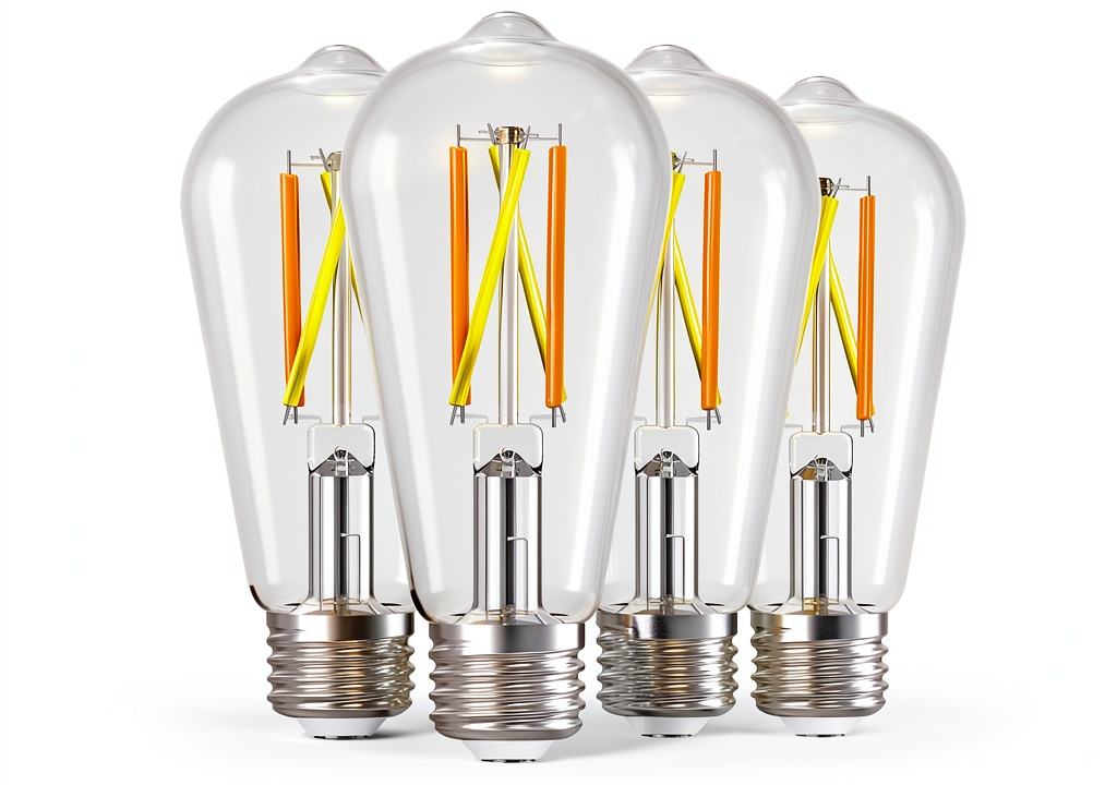 Linkind Smart Filament Bulb illuminating a cozy living room