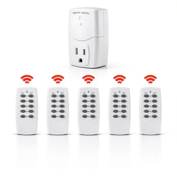 BN-LINK Wireless Remote Outlet Switch 5 Outlets 2 Remotes-7