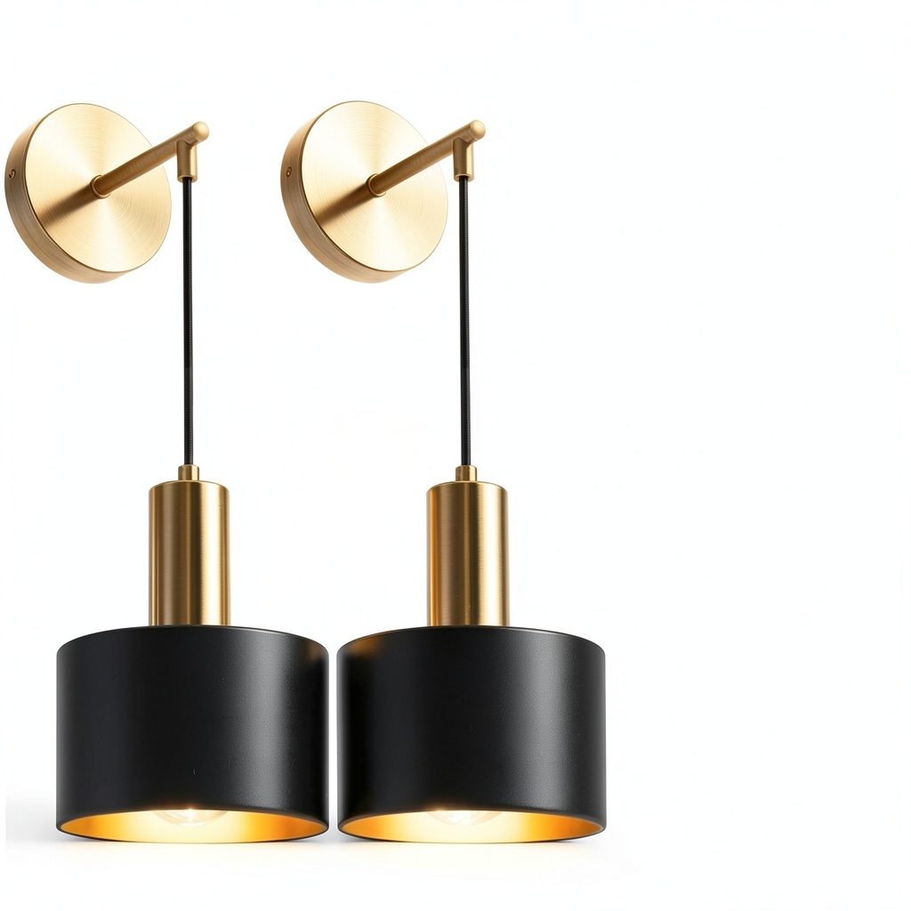 Pavo rechargeable wall lights installed in a modern living room
