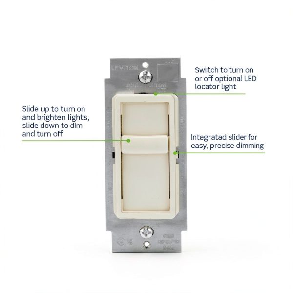 Leviton SureSlide Dimmer Switch LED Control Slider Design-2