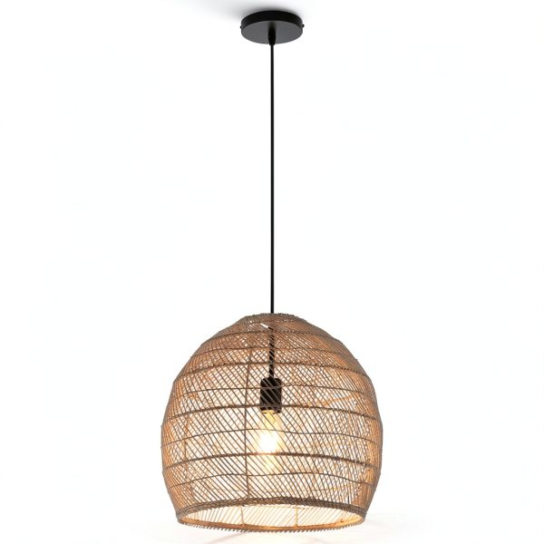 Parrot Uncle Rattan Pendant Light Boho Style Adjustable-4