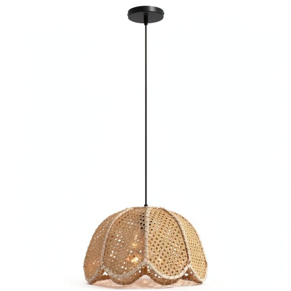 Parrot Uncle Rattan Pendant Light Farmhouse Boho Style-8