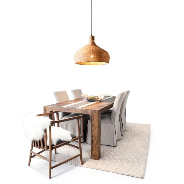 Parrot Uncle Bamboo Pendant Lamp Retro Cone Design-3
