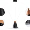 Brushed Brass Pendant Lights Modern Farmhouse Adjustable-4