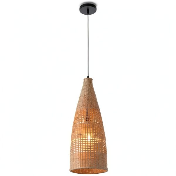 Parrot Uncle Bamboo Pendant Lamp Rustic Boho Lighting-4