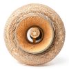 Bamboo Pendant Lamp Hand Woven Fish Basket Boho Farmhouse-11