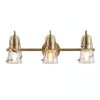 Parrot Uncle Gold Vanity Light Seeded Glass Shades Modern-5