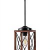 Rustic Metal Hanging Light Adjustable Ceiling Fixture-0
