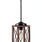Rustic Metal Hanging Light Adjustable Ceiling Fixture-0