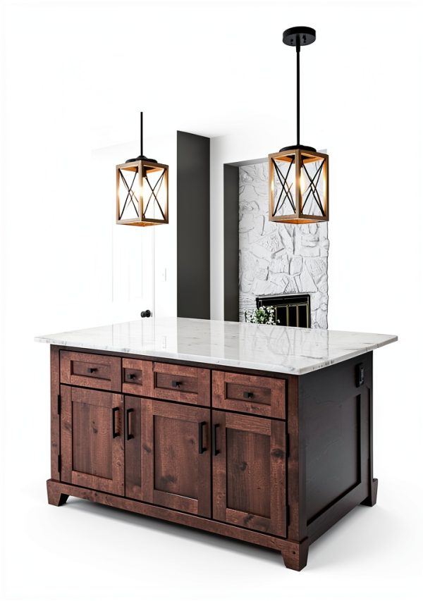 Rustic Metal Hanging Light Adjustable Height Kitchen Bedroom-3