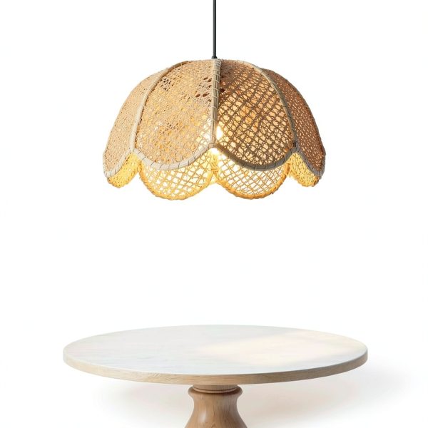 Parrot Uncle Rattan Pendant Light Farmhouse Boho Style-0