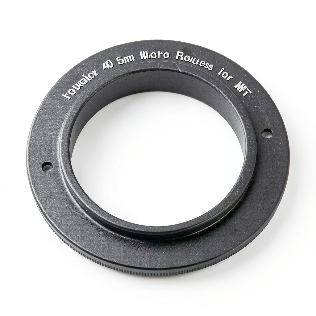 Fotodiox Reverse Mount Adapter Ring attached to a Micro Four Thirds camera
